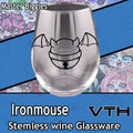 Ironmouse Bell Stemless Wine Glass - Master Biggles