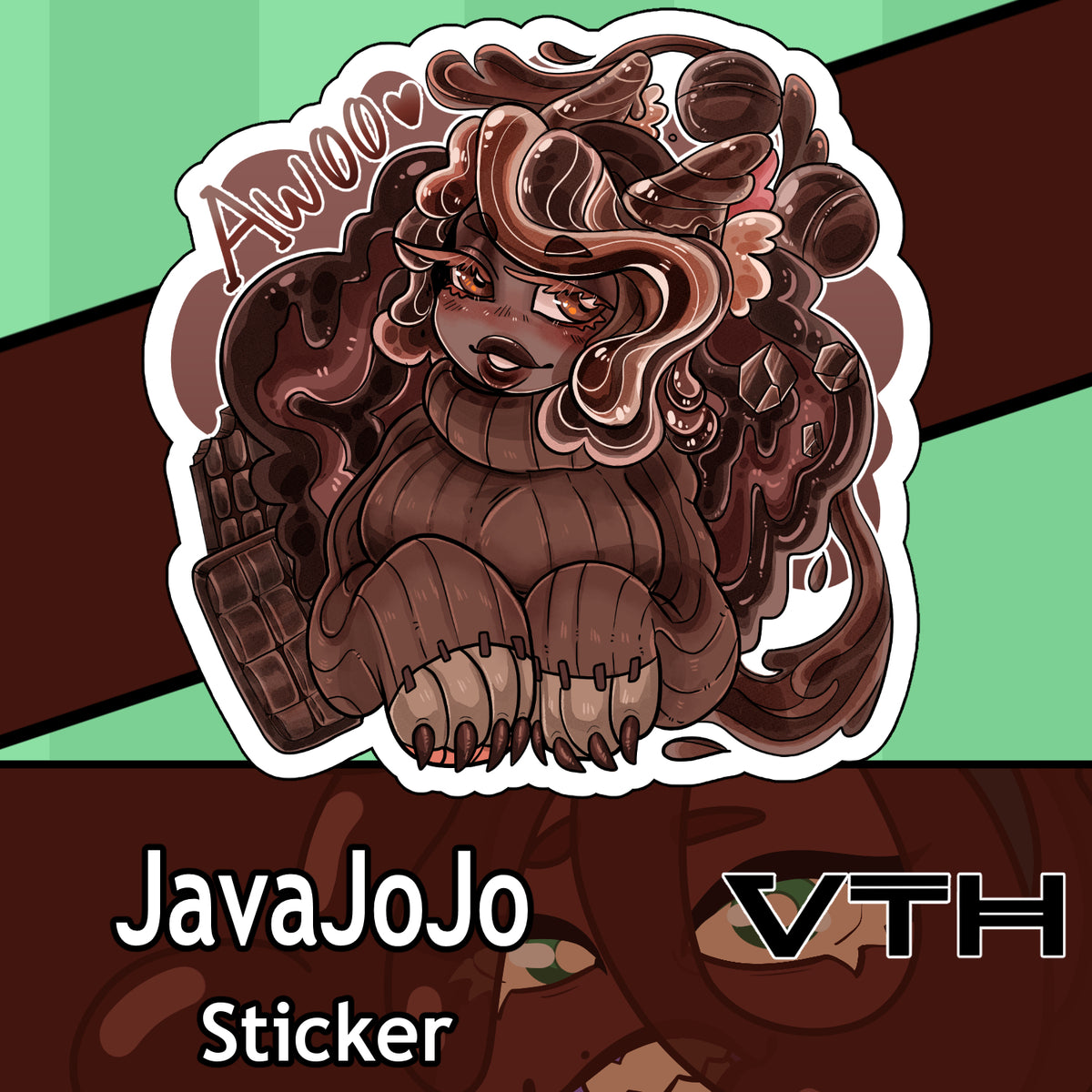 JavaJojo Bitter Sweet Chocolate Sticker