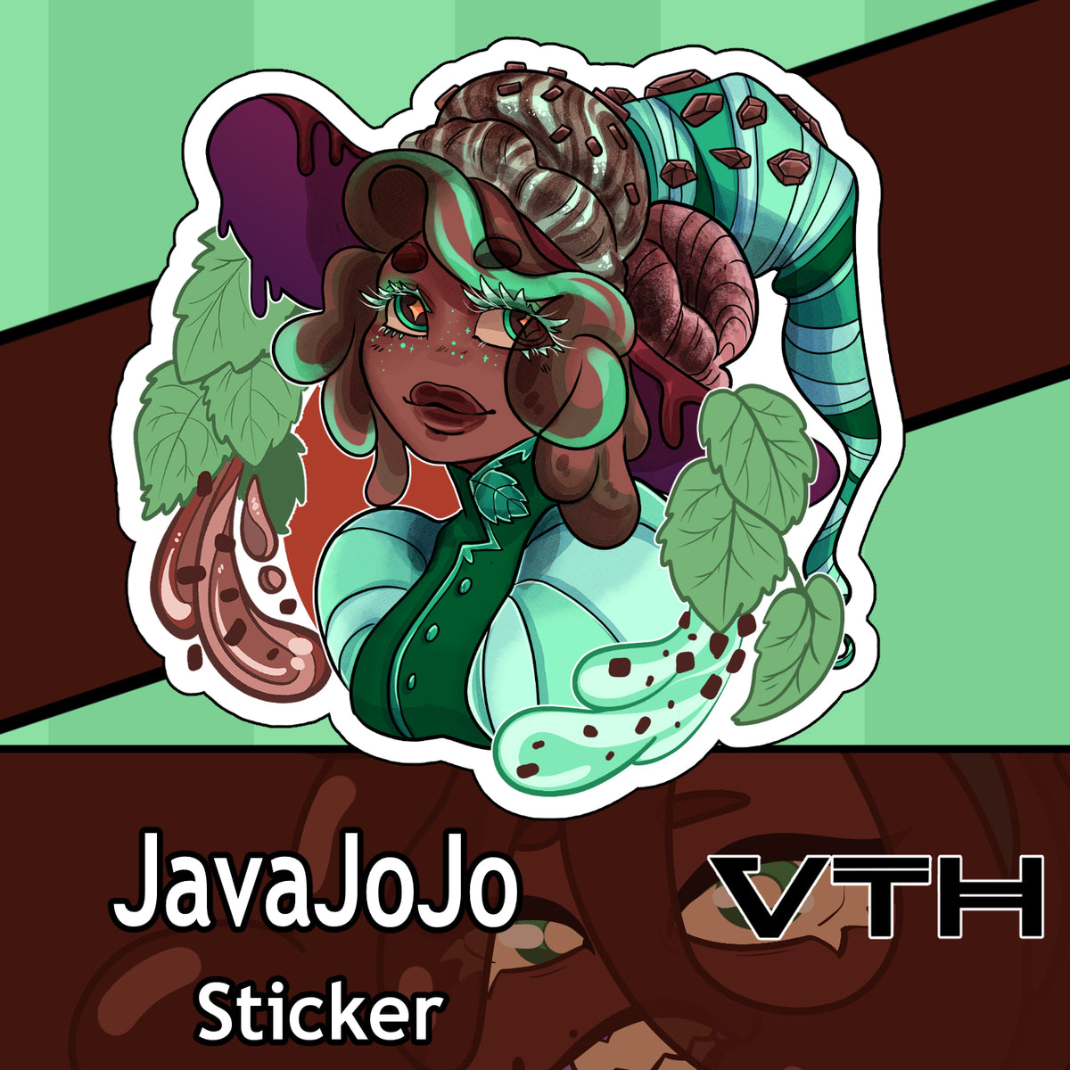 JavaJojo Minty Sweet Sticker