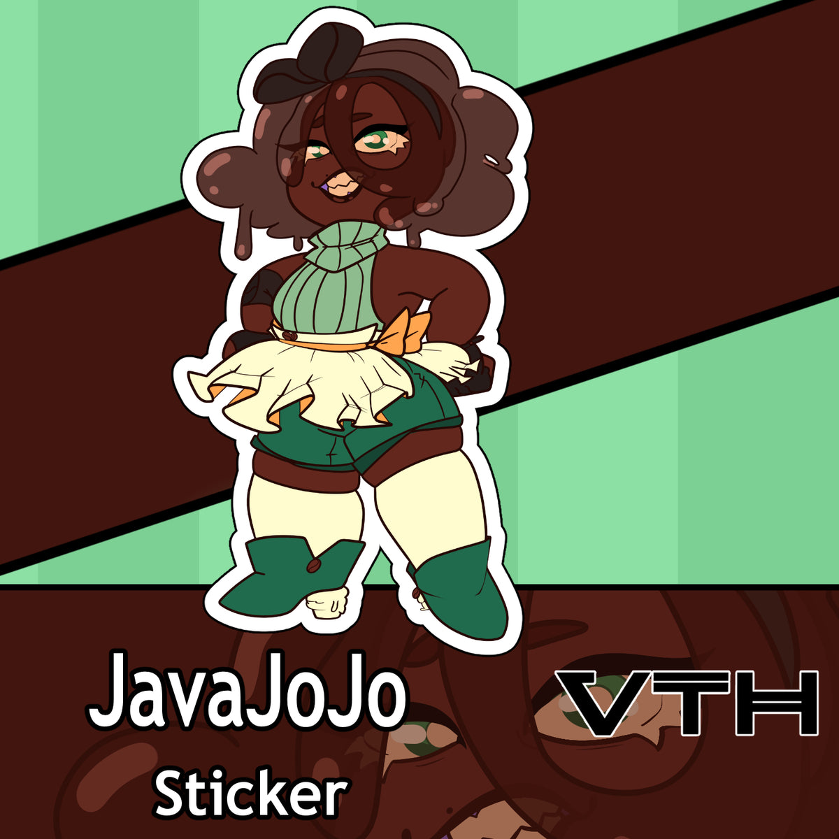 JavaJojo Waiter Chibi Sticker