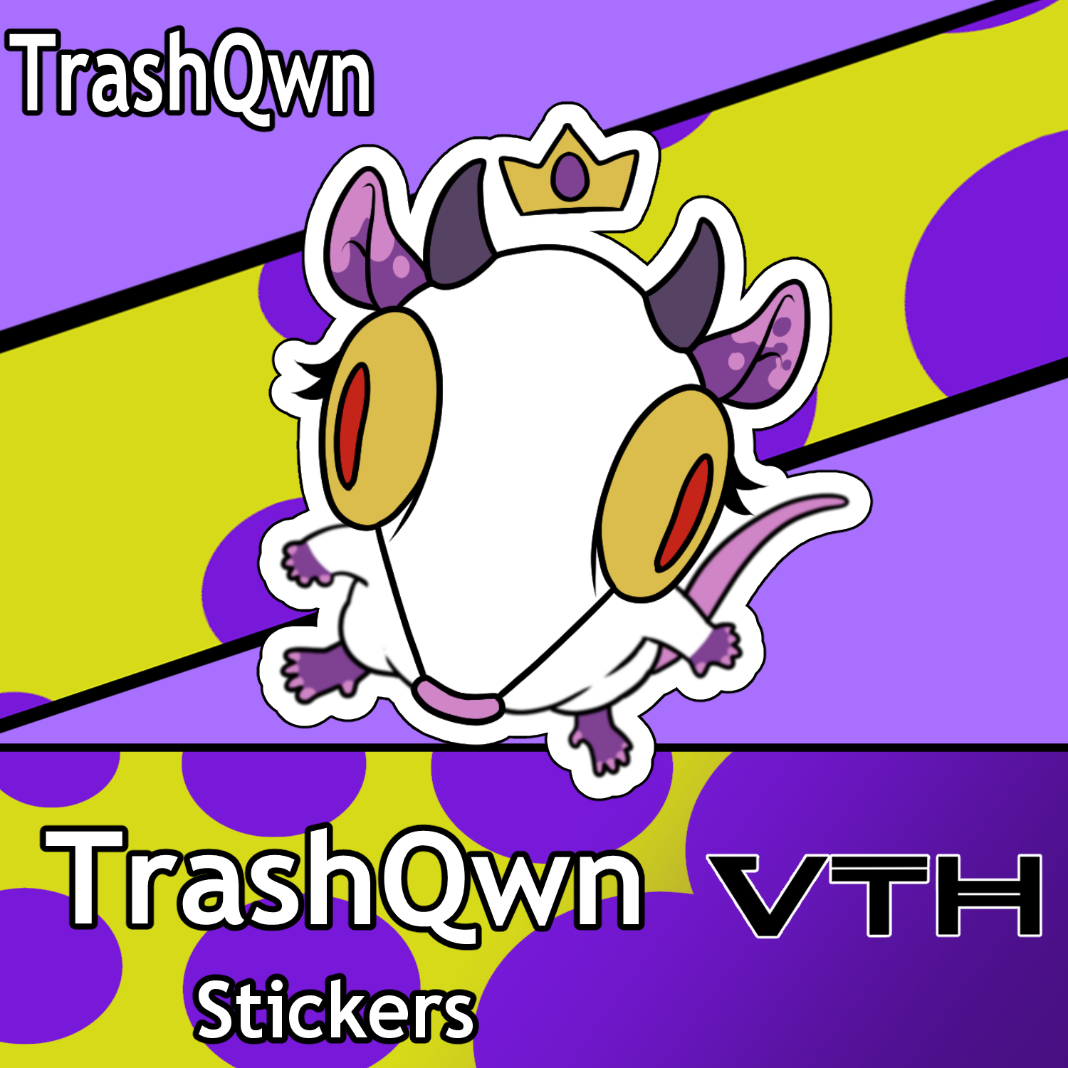 TrashQwn Lil Guy Sticker