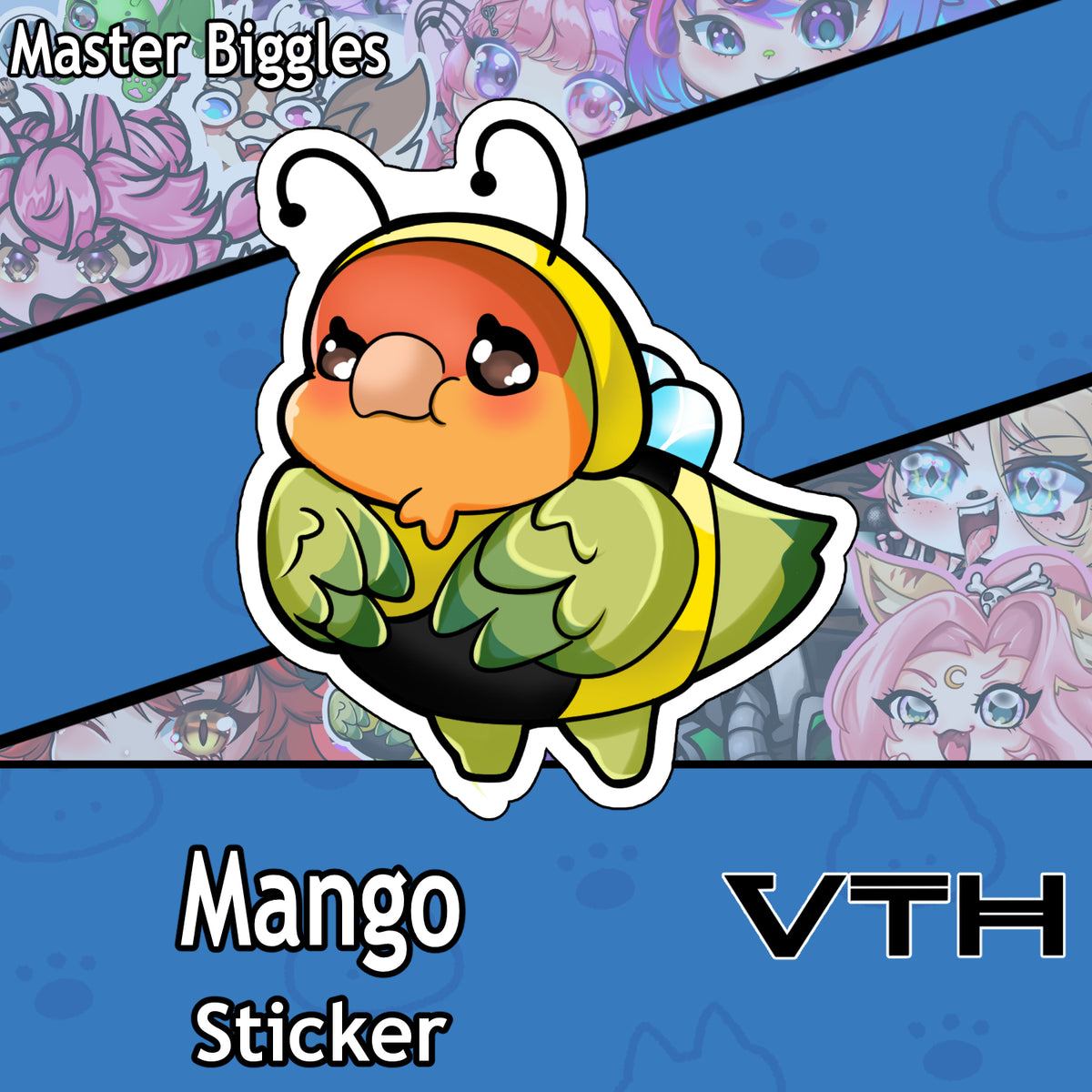 Bee Mango Sticker - Master Biggles