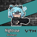 Nightrose Gun Sticker