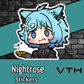 Nightrose No Money Sticker