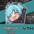 Nightrose Wave Sticker