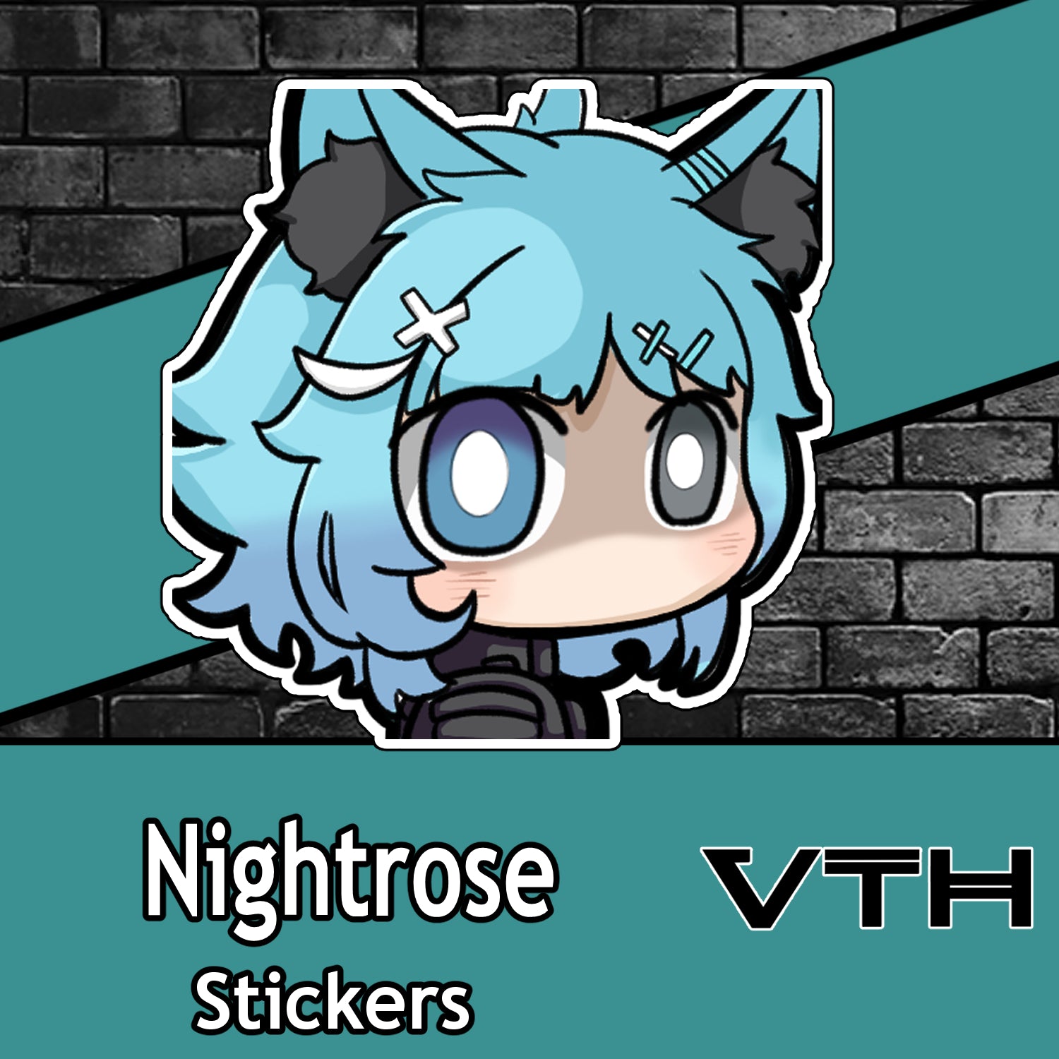 Nightrose Stare Sticker