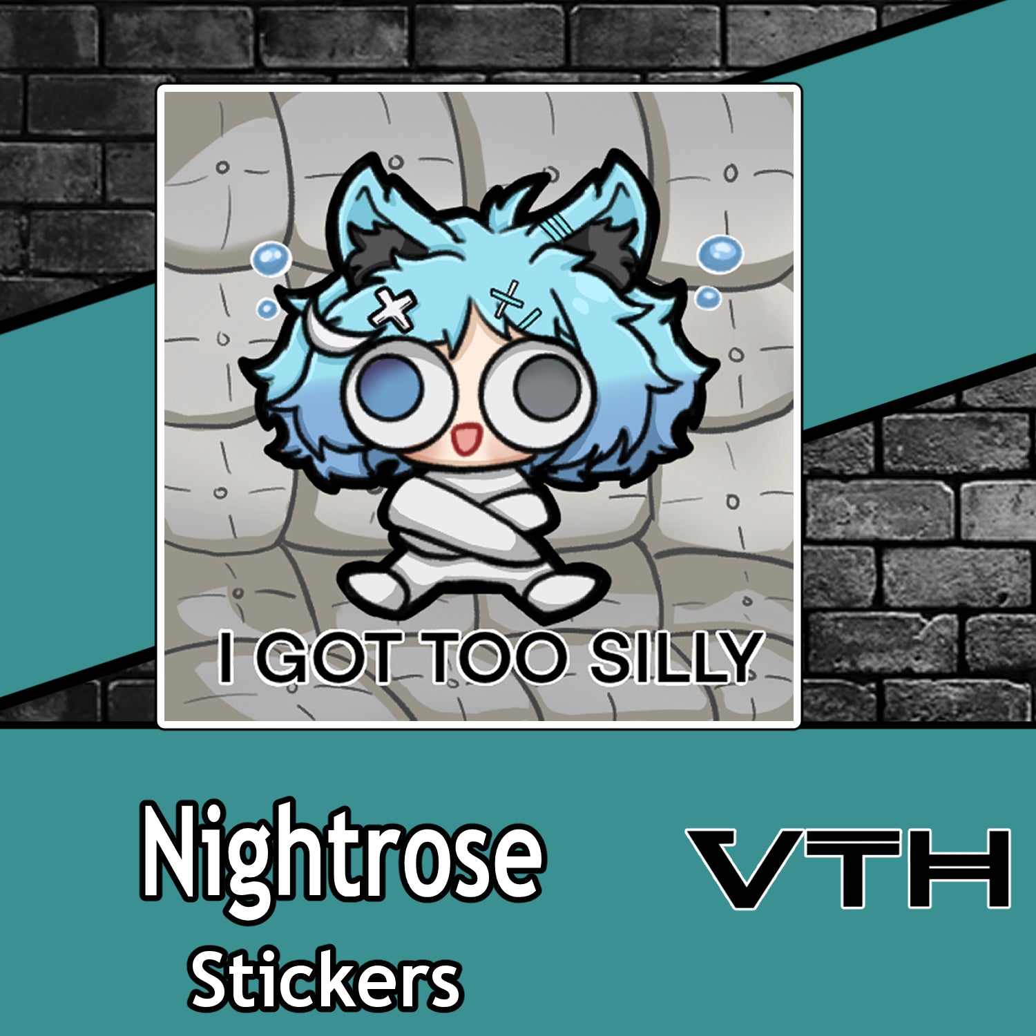 Nightrose Too Silly Sticker