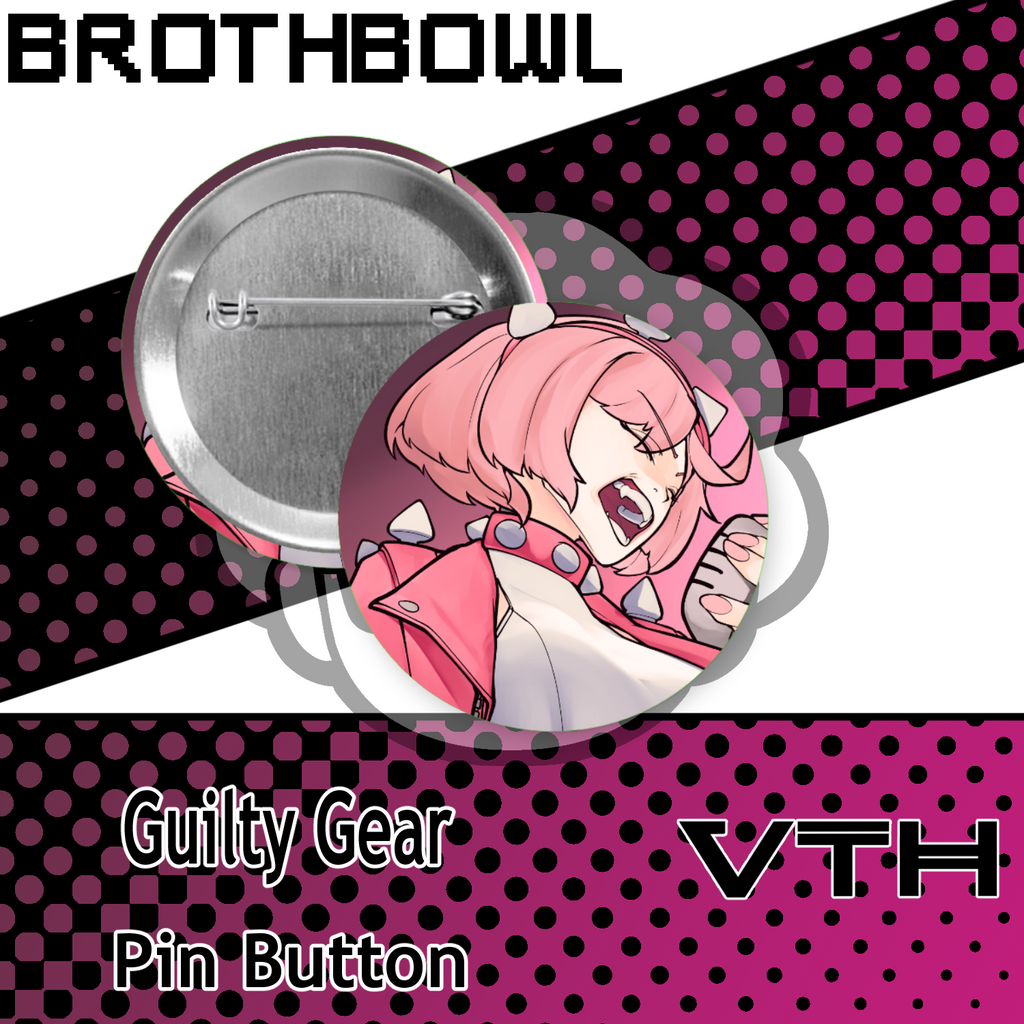Guilty Gear Elphelt Pinback Buttons - Brothbowl