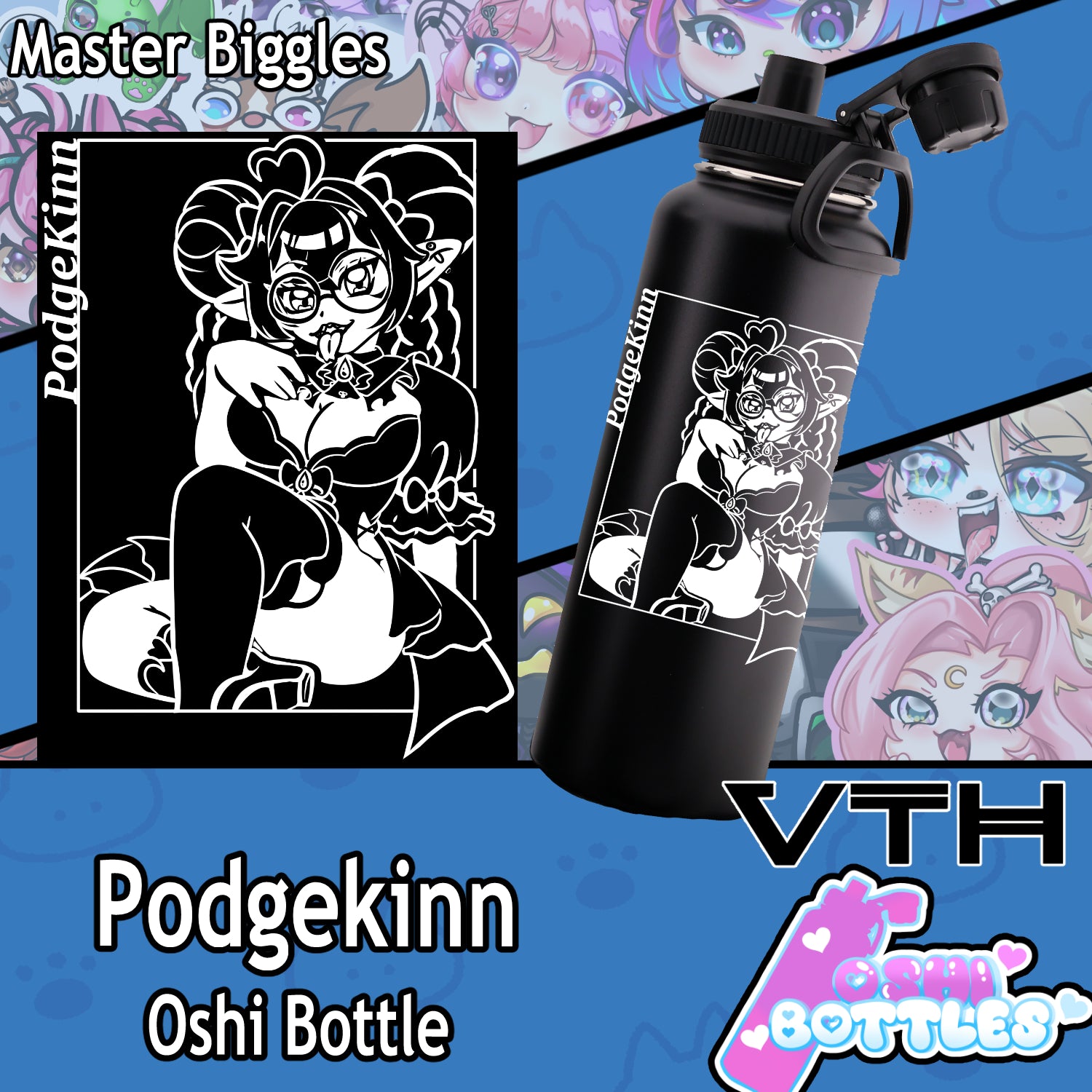 Podge Oshi Bottle - Master Biggles