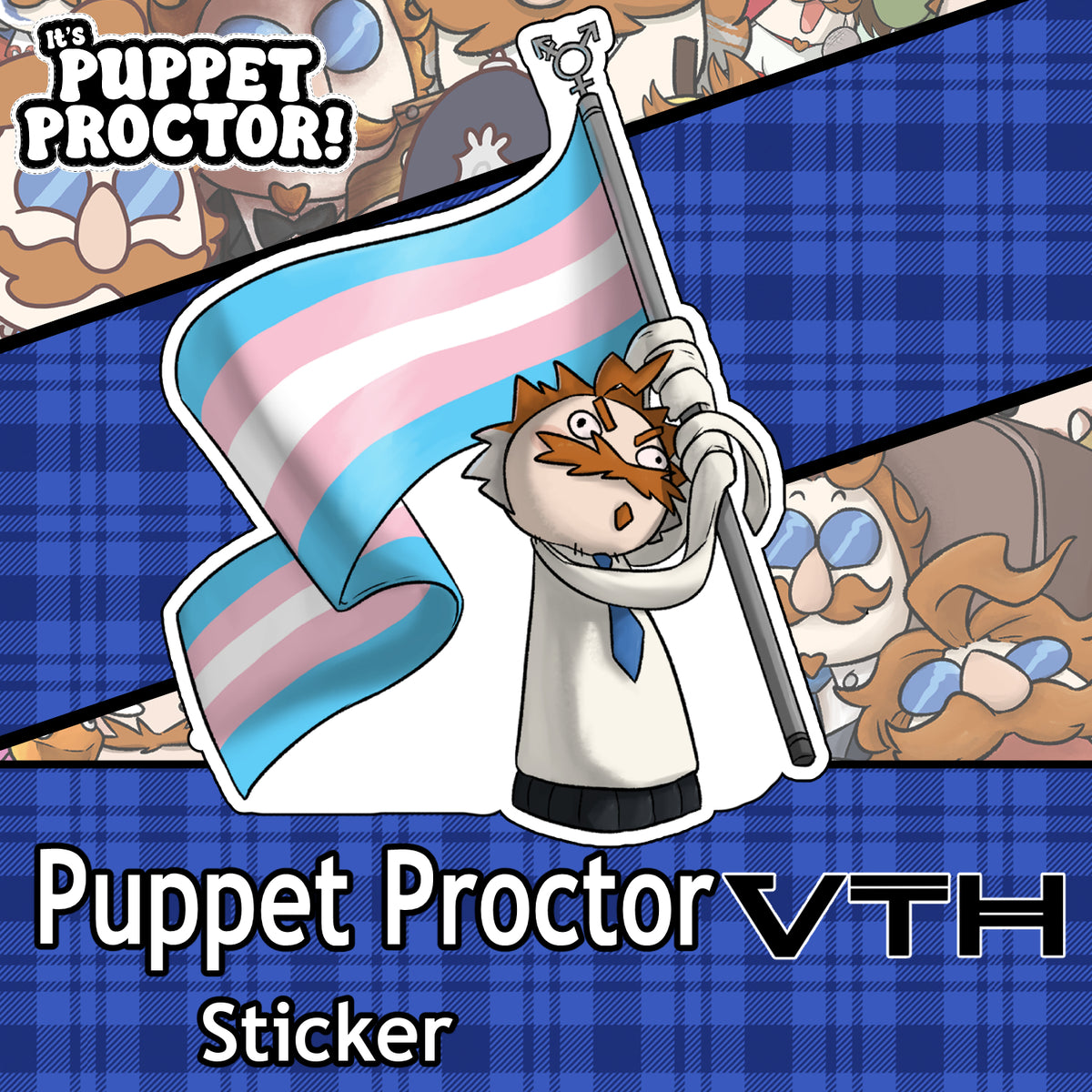 Puppet Proctor Trans Rights Sticker
