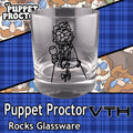 Puppet Proctor Sloshed Rocks Glass