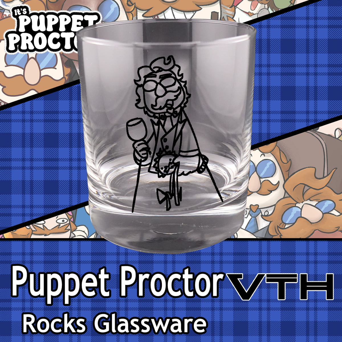 Puppet Proctor Sloshed Rocks Glass