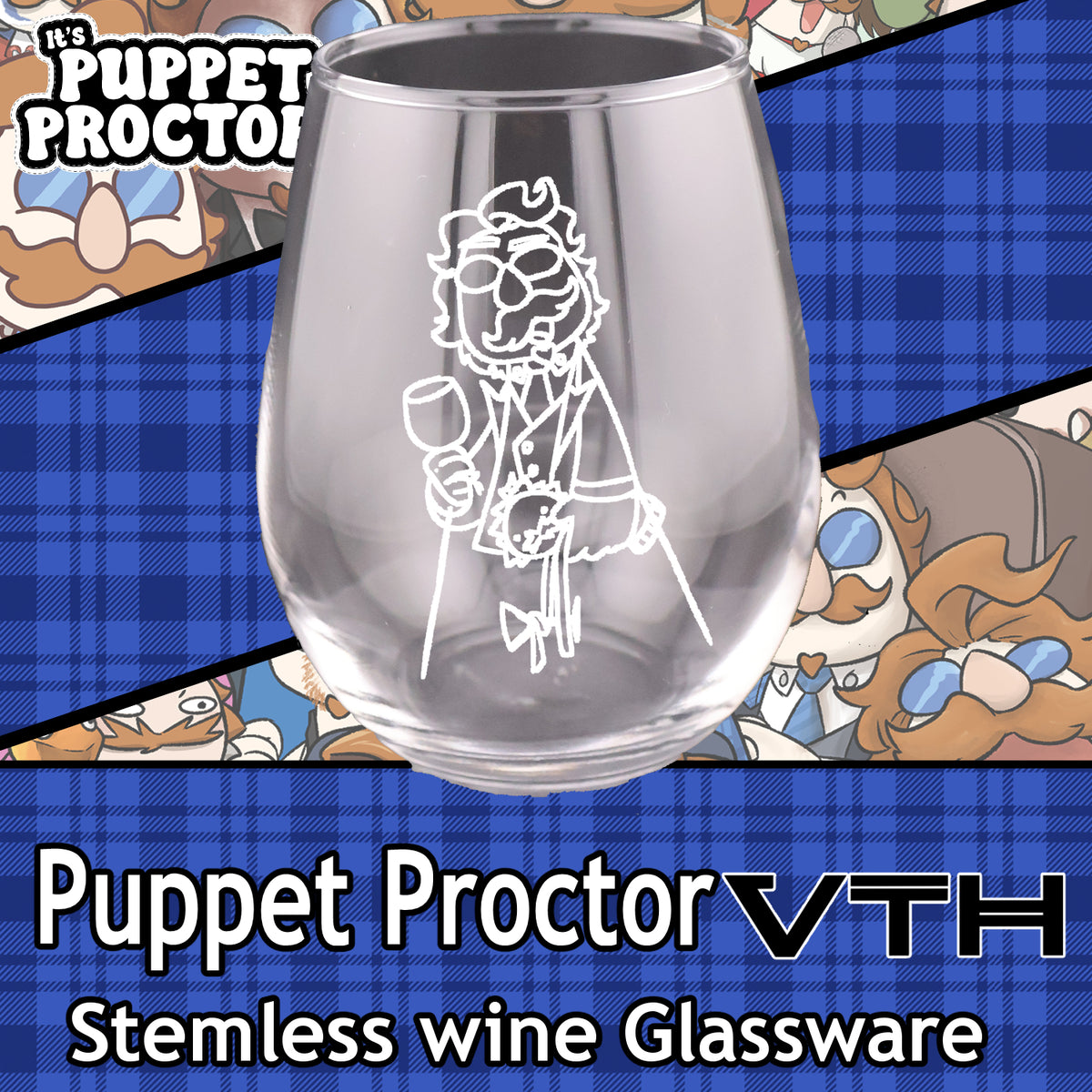 Puppet Proctor Sloshed Stemless Wine Glass