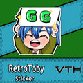 RetroToby GG Sticker