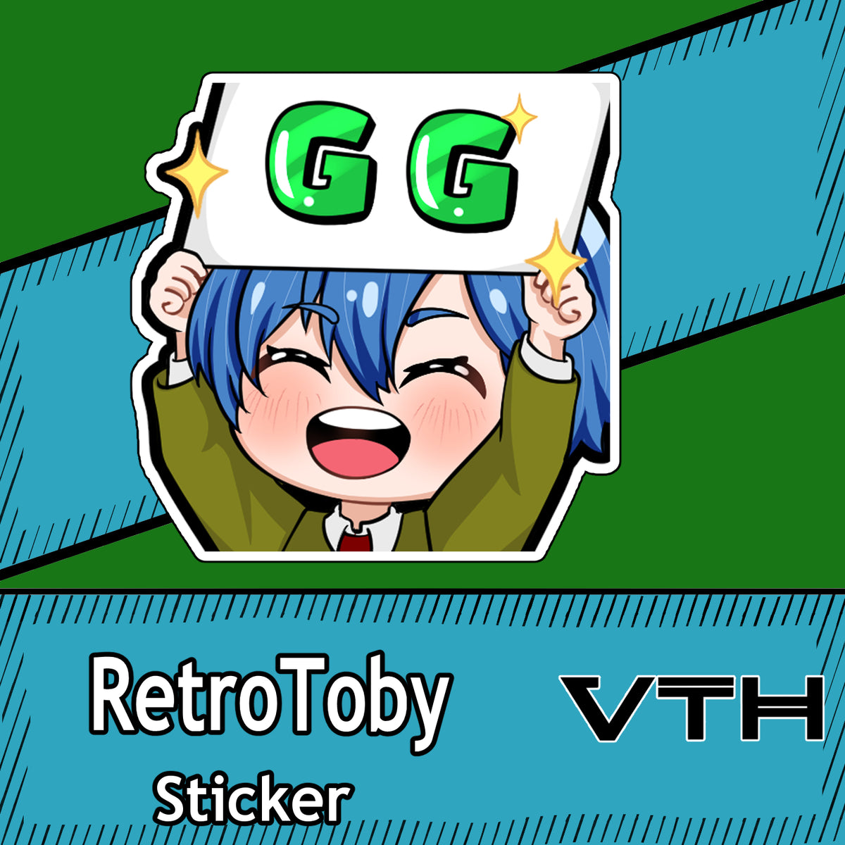 RetroToby GG Sticker