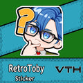 RetroToby Hmmm Sticker