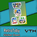 RetroToby Fighter Sticker Sheet