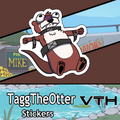Tagg The Otter Stuck Sticker