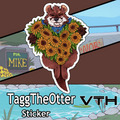 Tagg The Otter Sunflower Sticker