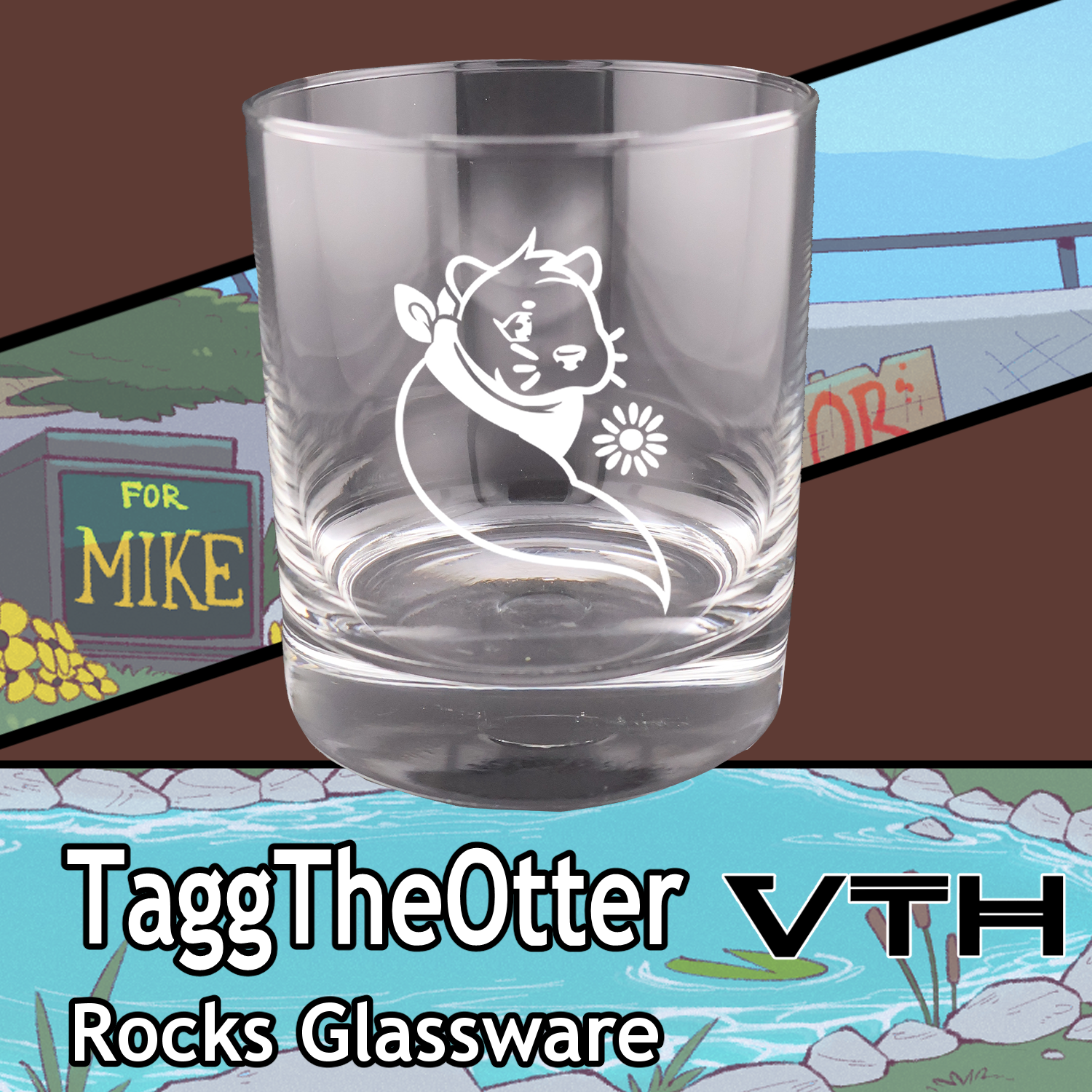 Tagg The Otter Rocks Glass