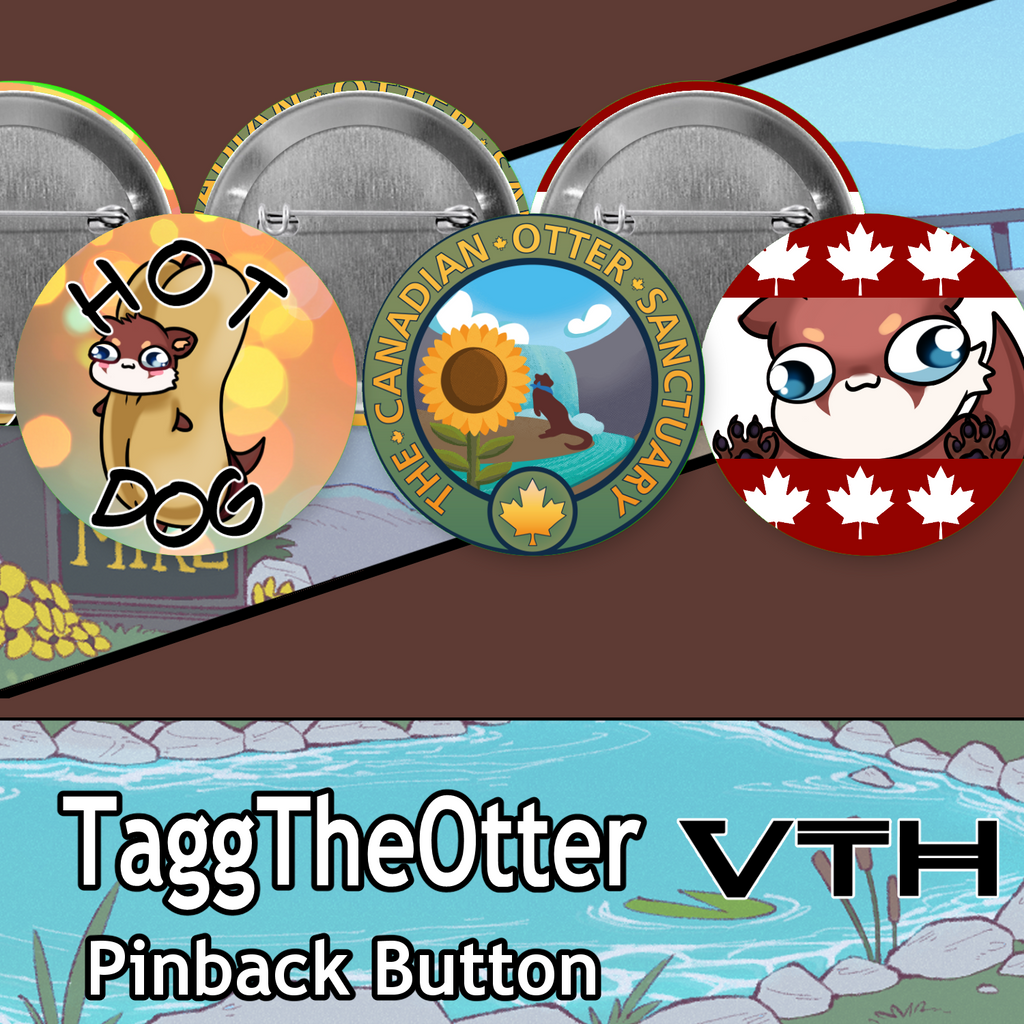 Tagg The Otter Pinback Buttons