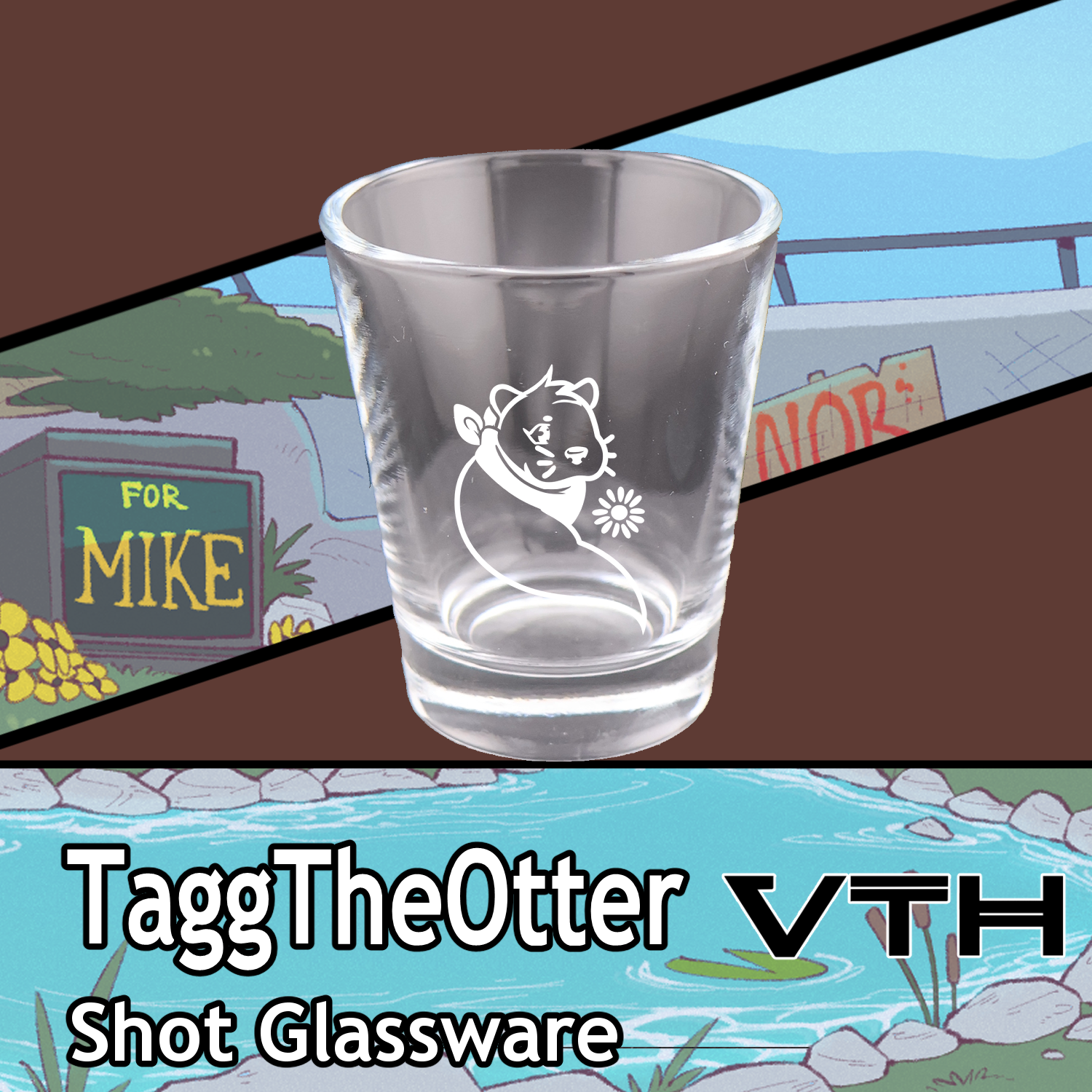 Tagg The Otter Shot Glass