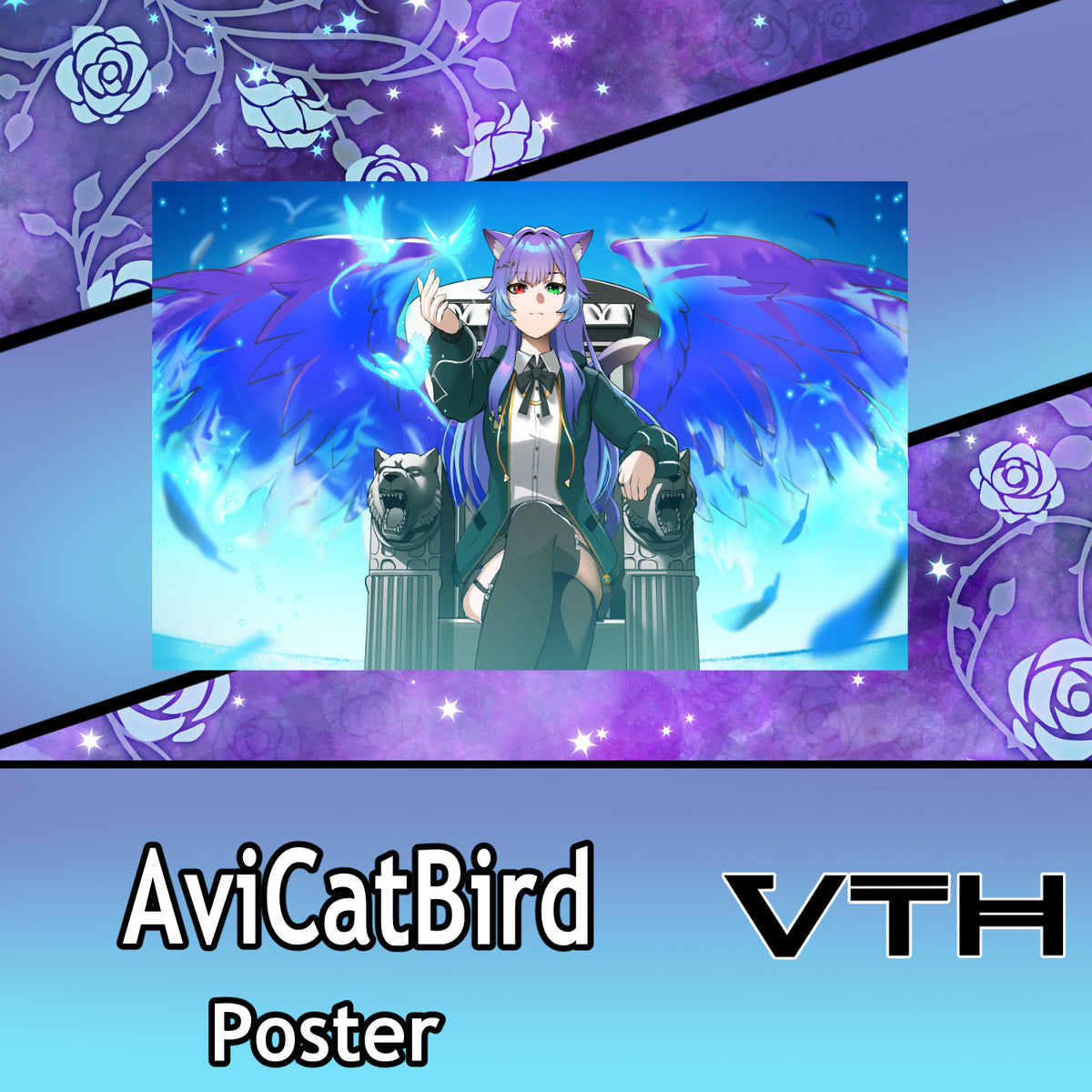 AviCatBird Throne Poster