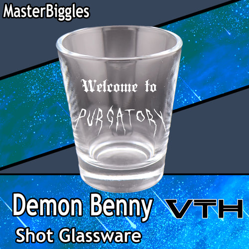DemonBenny Welcome To Purgatory Shot Glass