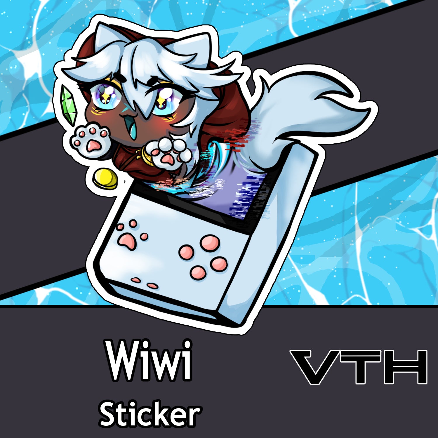 Wiwi Gamer Girl Sticker