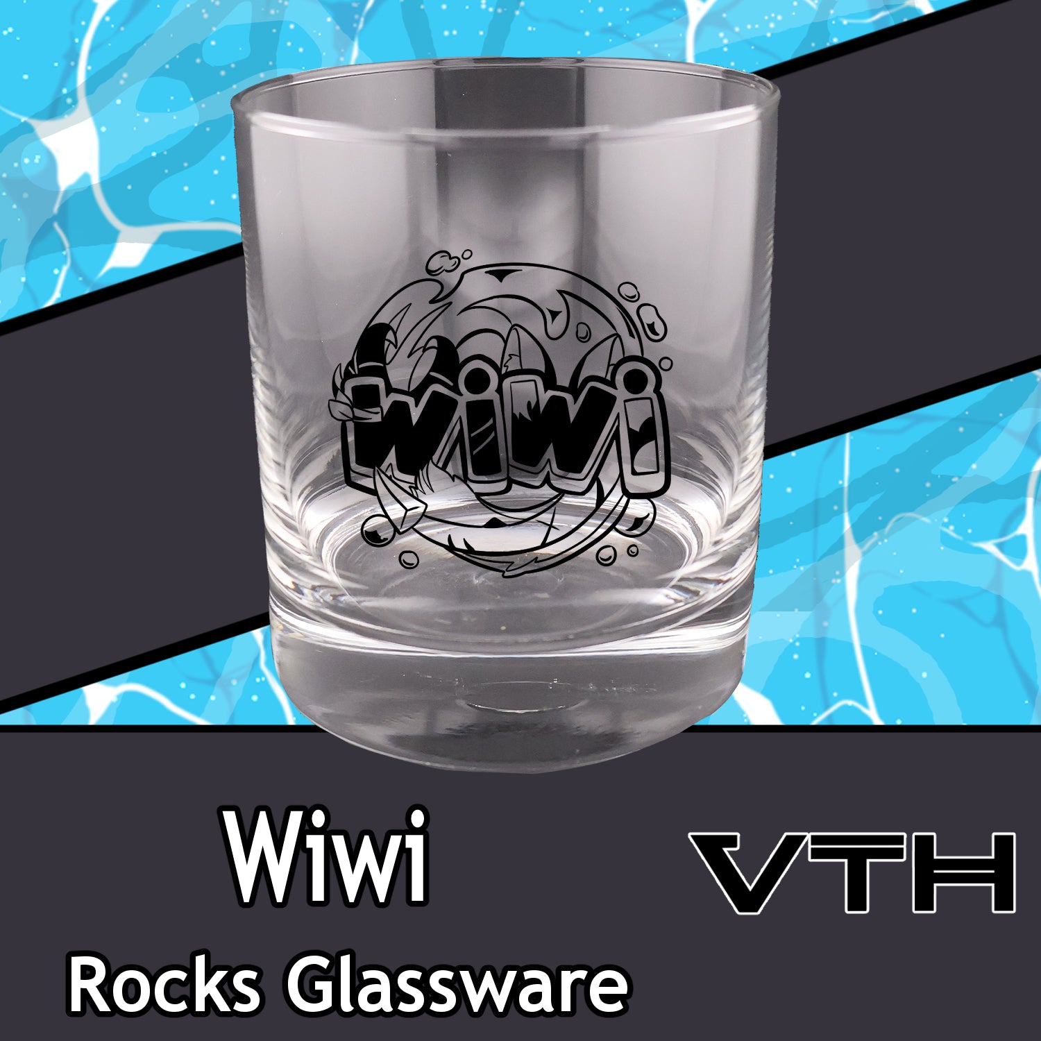 Wiwi Logo Rock Glass