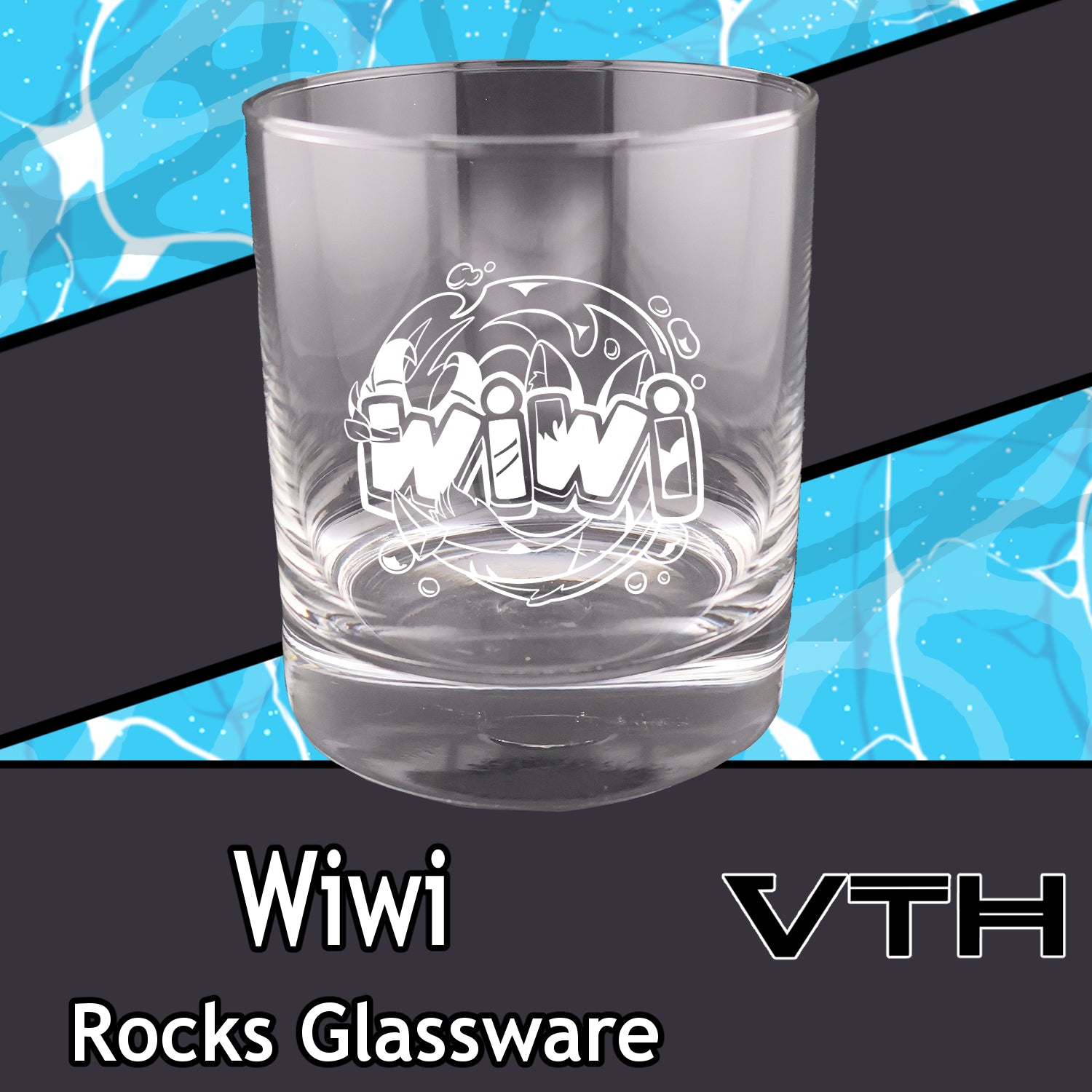 Wiwi Logo Rock Glass